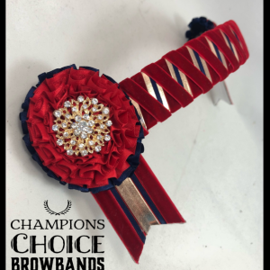 AB4088 Red, Navy & Rose Gold