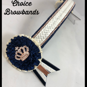 AB4151 Navy, Cream & Rose Gold