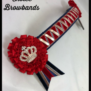 AB4198 Red, Navy & Rose Gold