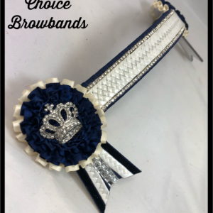 AB4221 Navy, Cream & Silver