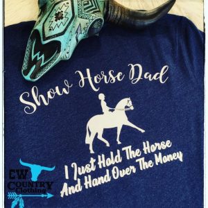 In Stock T- Mens L Show Horse Dad