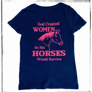 In Stock T- Ladies XS God Created Women