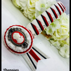 AB4533 White, Red & Black