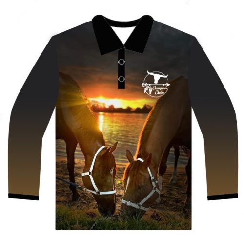 Sunset Horse Sun Protection Shirt- Adults