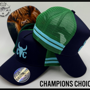 Navy & Green Trucker Cap Kids