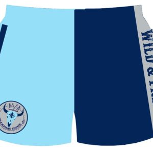 Navy/Sky Footy Shorts- Kids