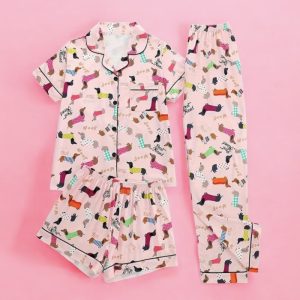 3pc Dachshund Pyjamas #04