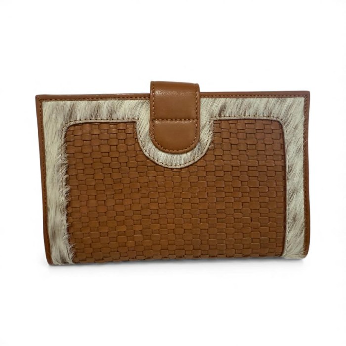 Los Ang- Jersey Hairon & Tan Woven Leather - Image 3