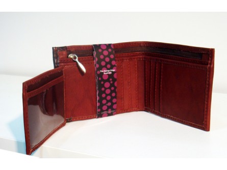 Mens Wallet- Black Hairon & Black Leather - Image 4