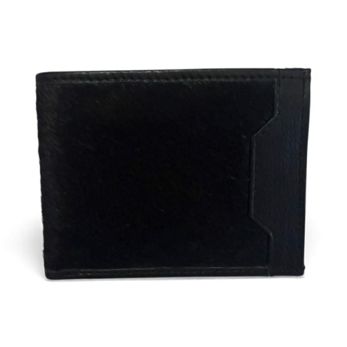 Mens Wallet- Black Hairon & Black Leather