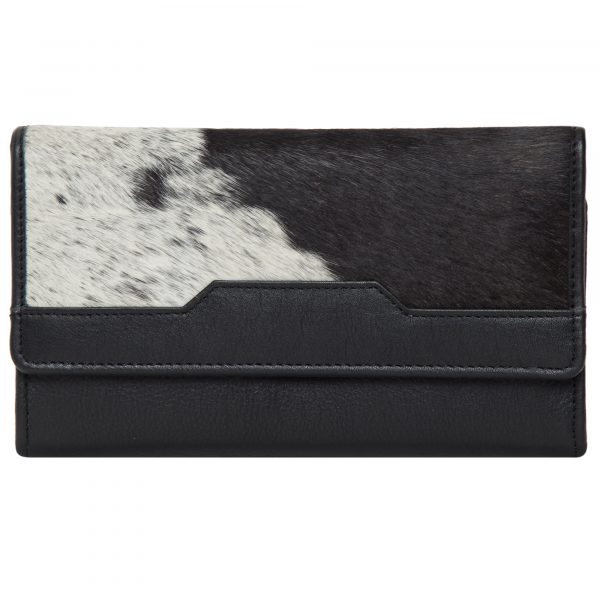 Vegas- Jersey Hairon & Dark Brown Leather