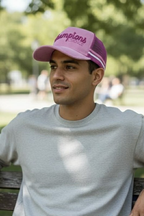 Pink Trucker Cap - Image 4