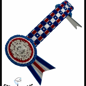 AB6040 Royal, Red & White